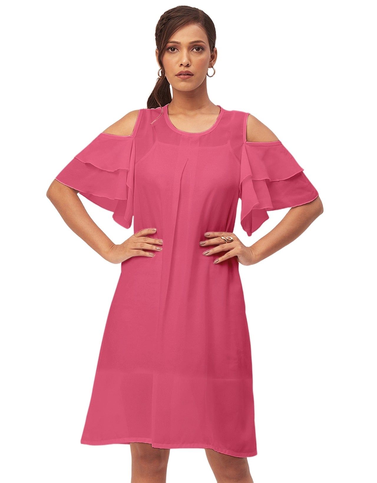 Cold Shoulder Shift Dress