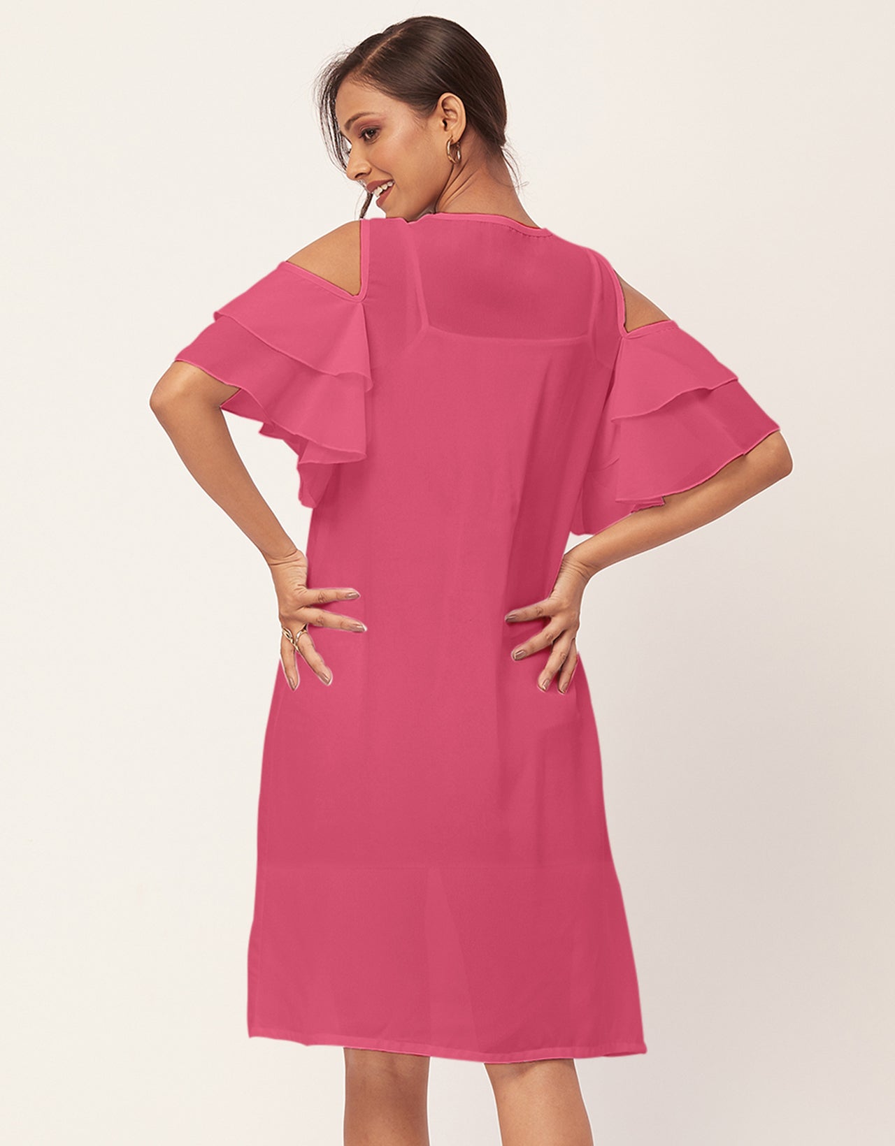 Cold Shoulder Shift Dress