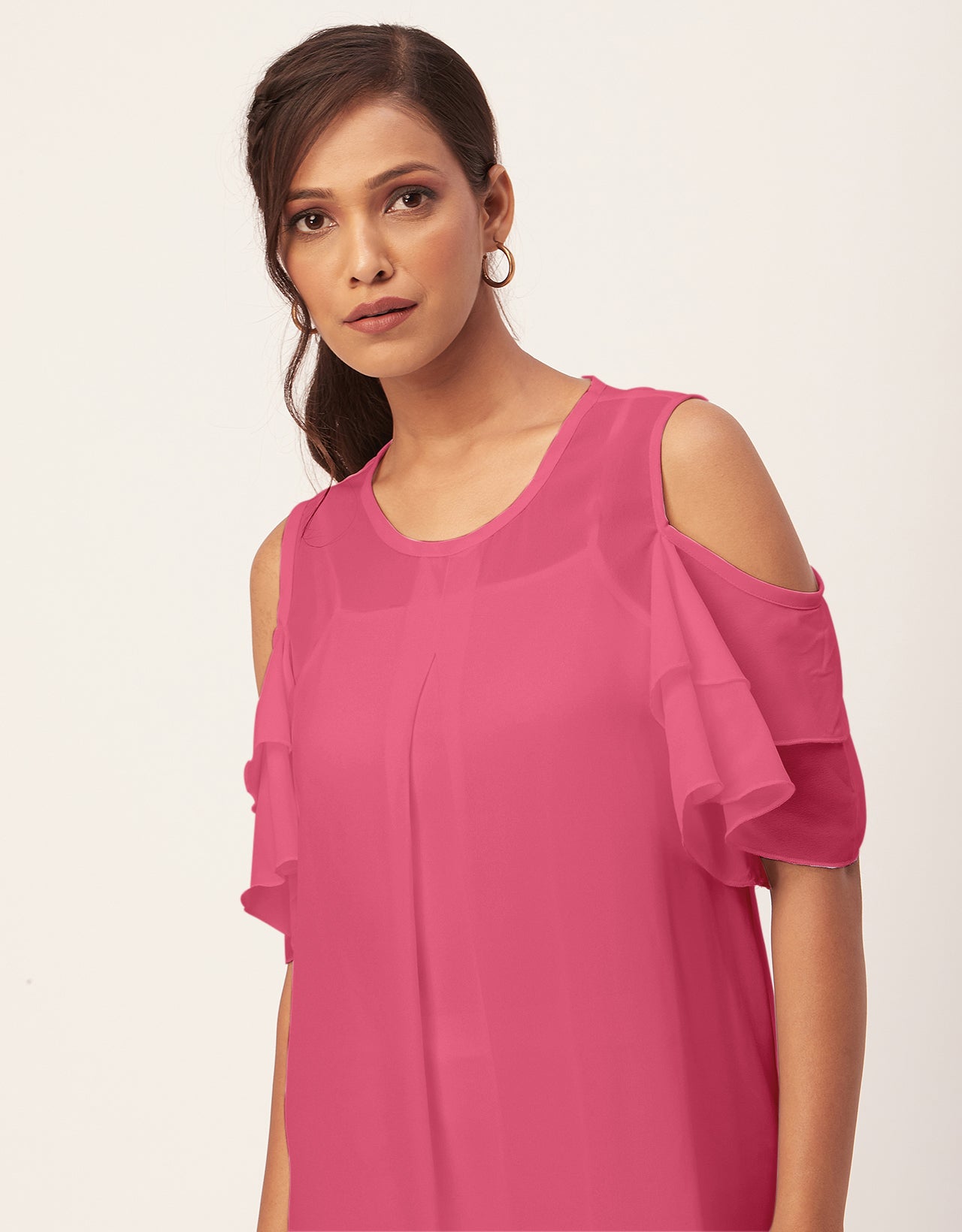 Cold Shoulder Shift Dress
