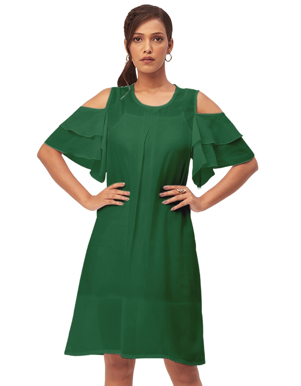 Cold Shoulder Shift Dress