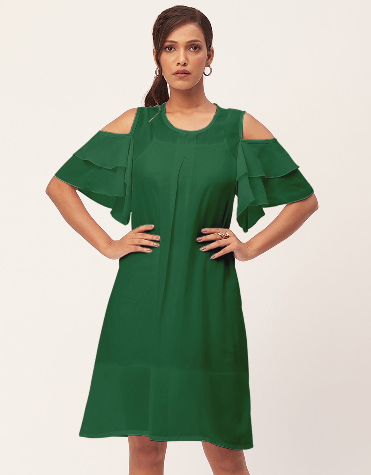 Cold Shoulder Shift Dress