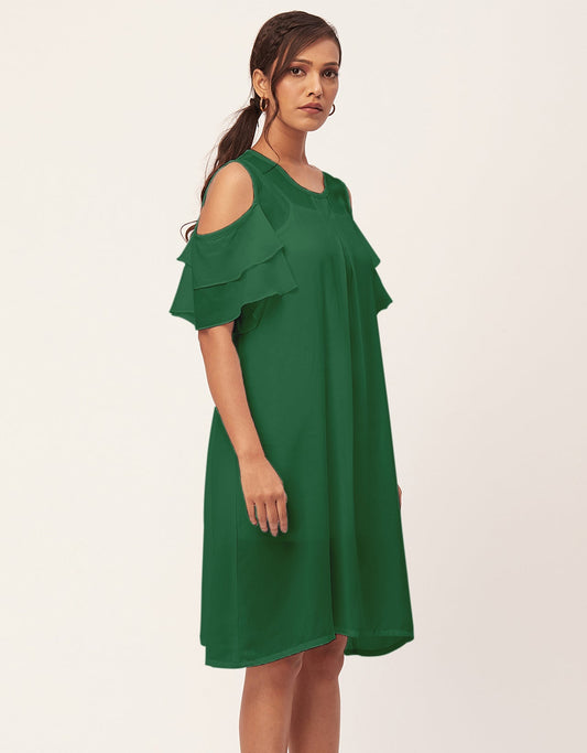 Cold Shoulder Shift Dress