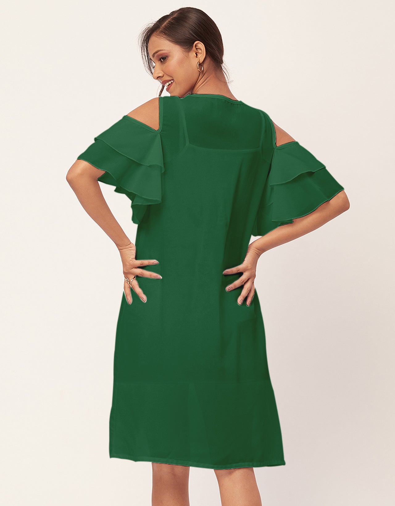 Cold Shoulder Shift Dress