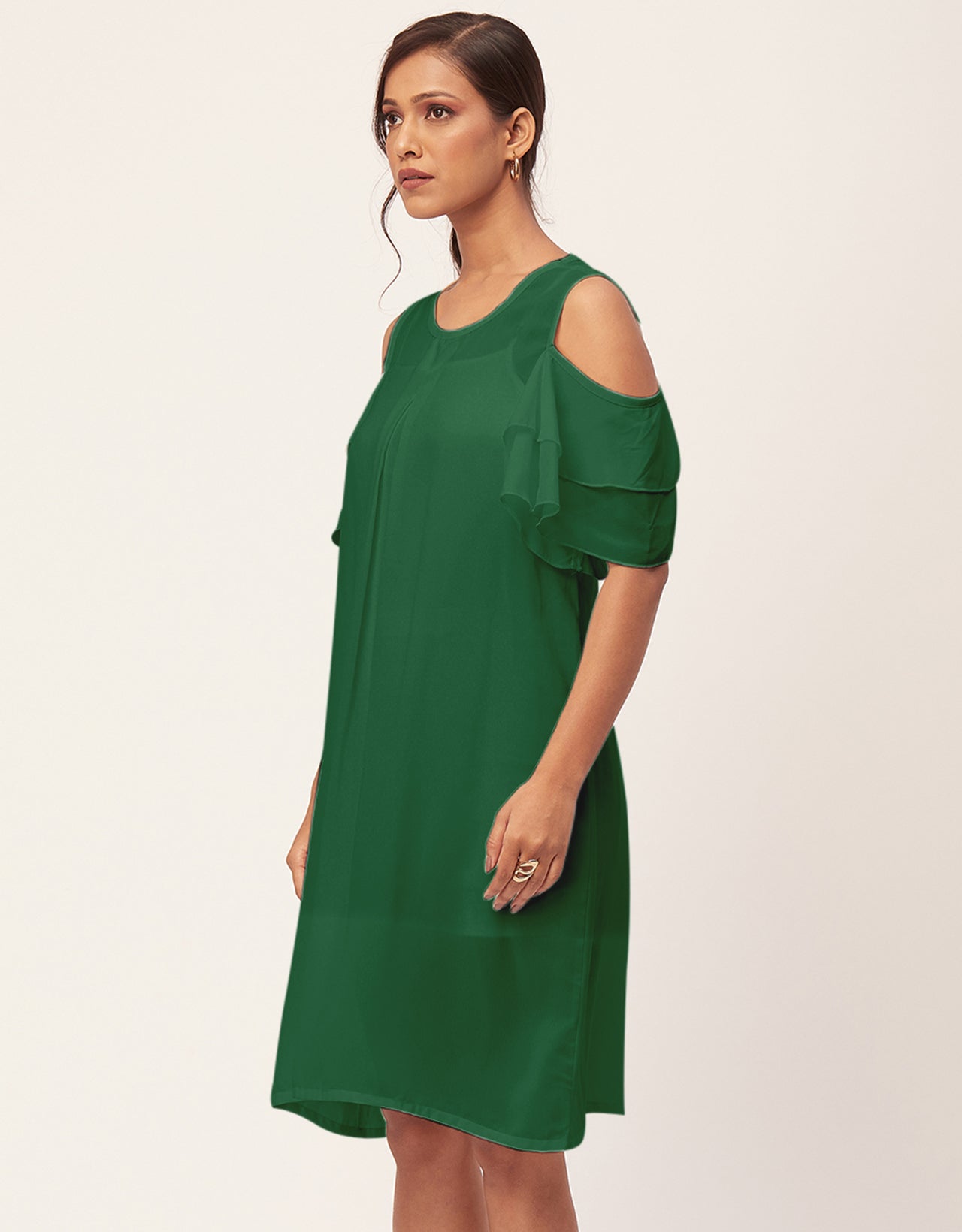 Cold Shoulder Shift Dress
