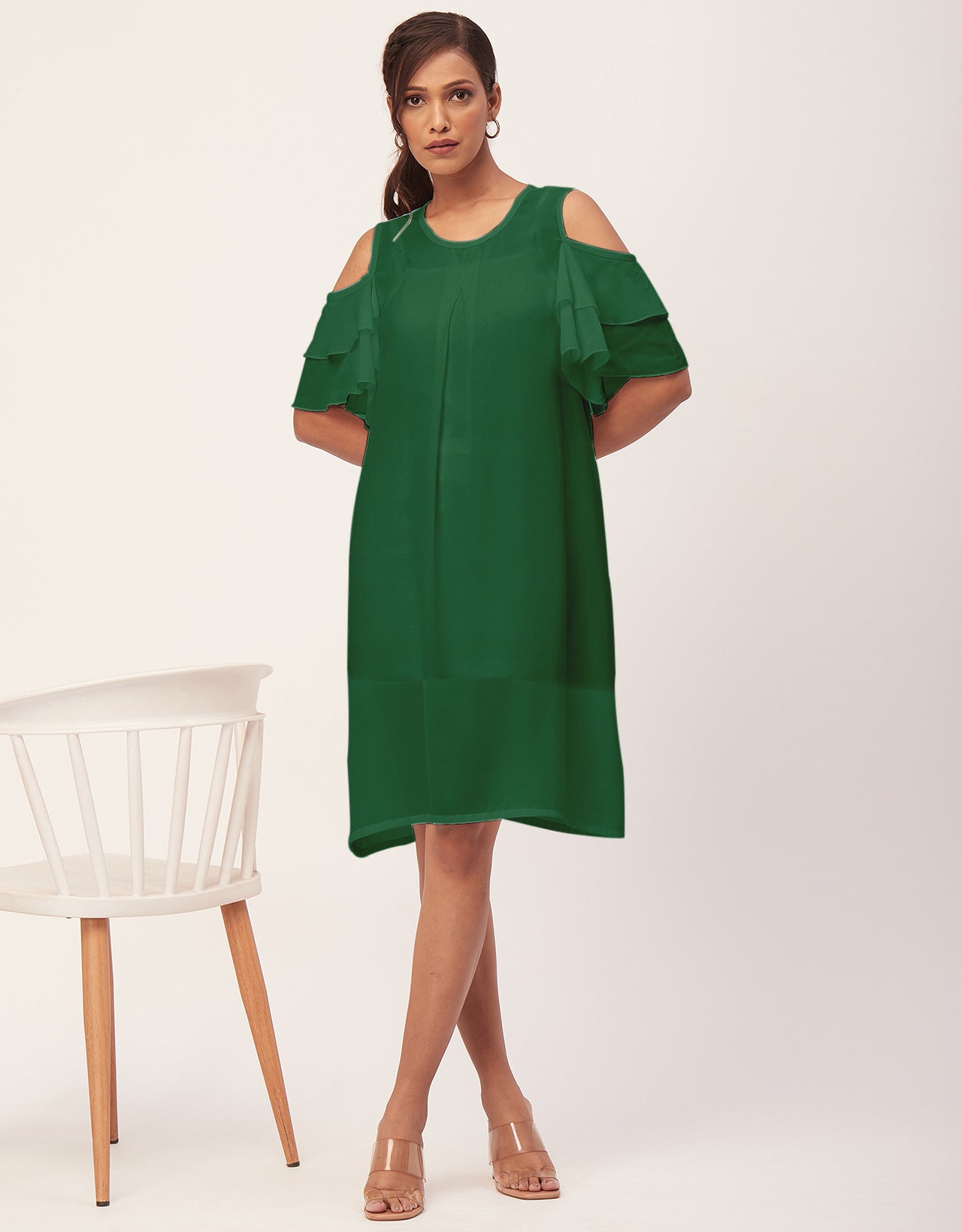 Cold Shoulder Shift Dress