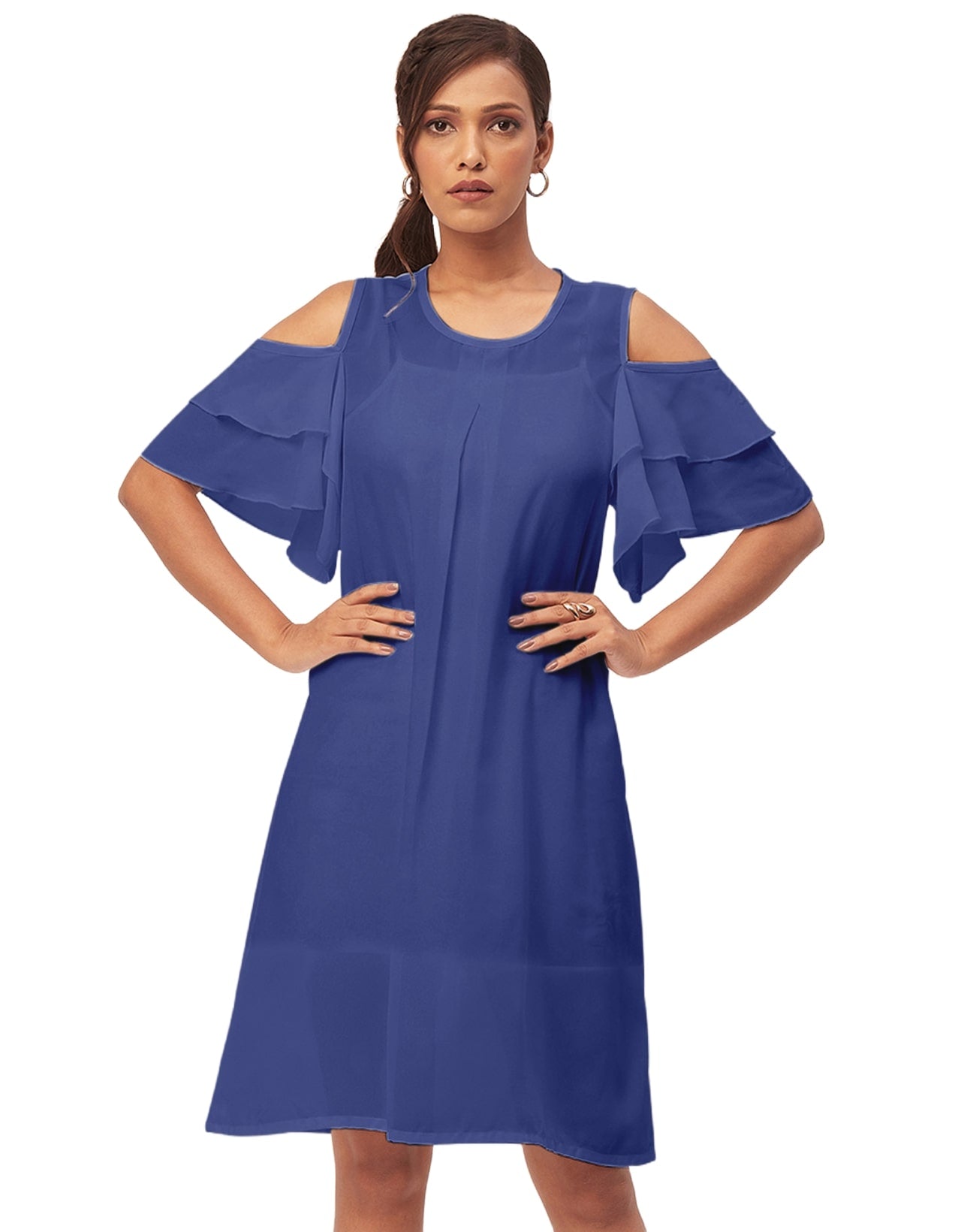 Cold Shoulder Shift Dress