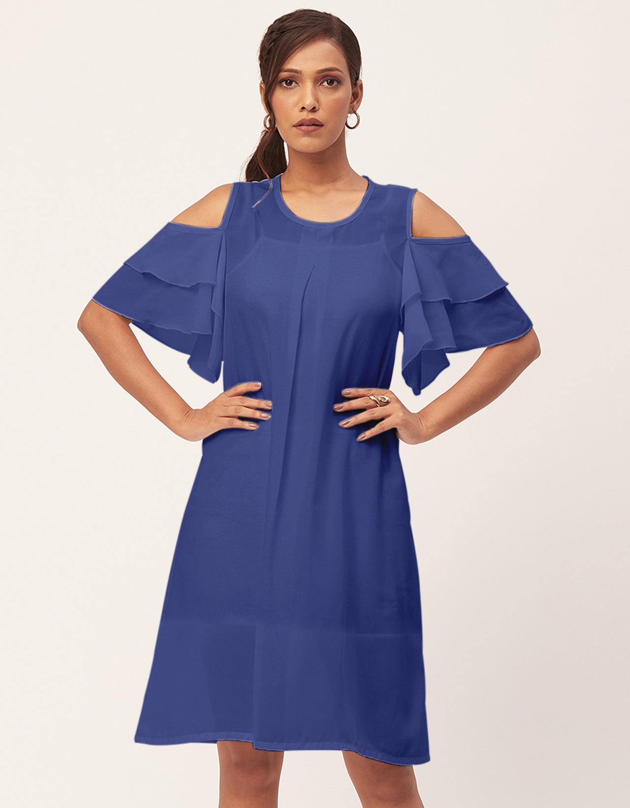 Cold Shoulder Shift Dress