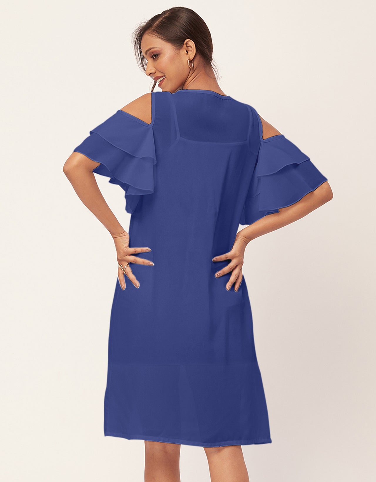 Cold Shoulder Shift Dress
