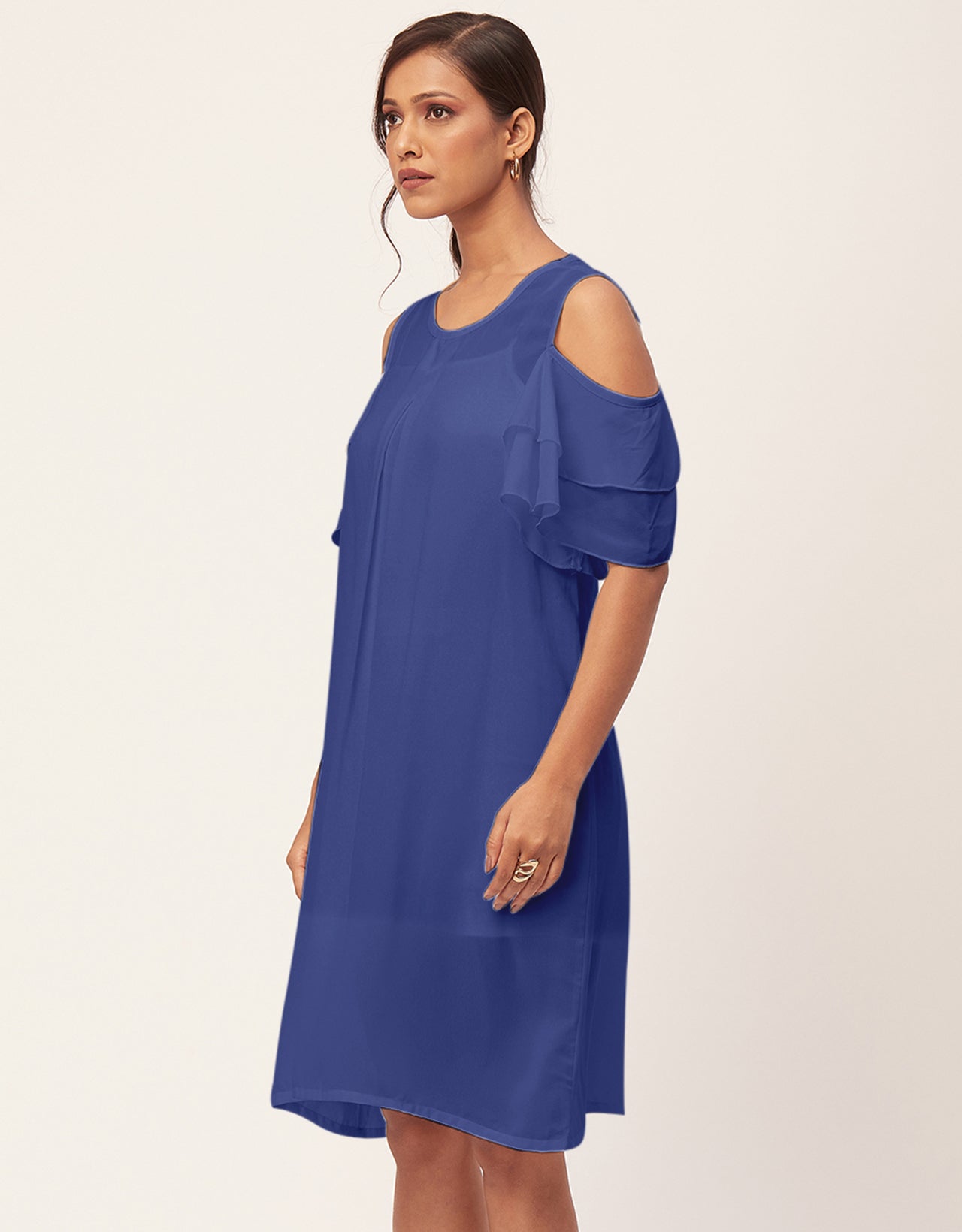 Cold Shoulder Shift Dress