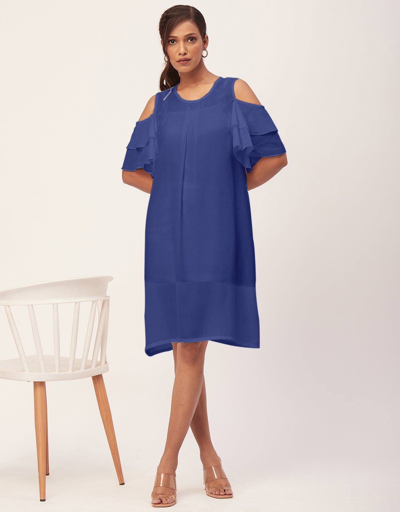 Cold Shoulder Shift Dress