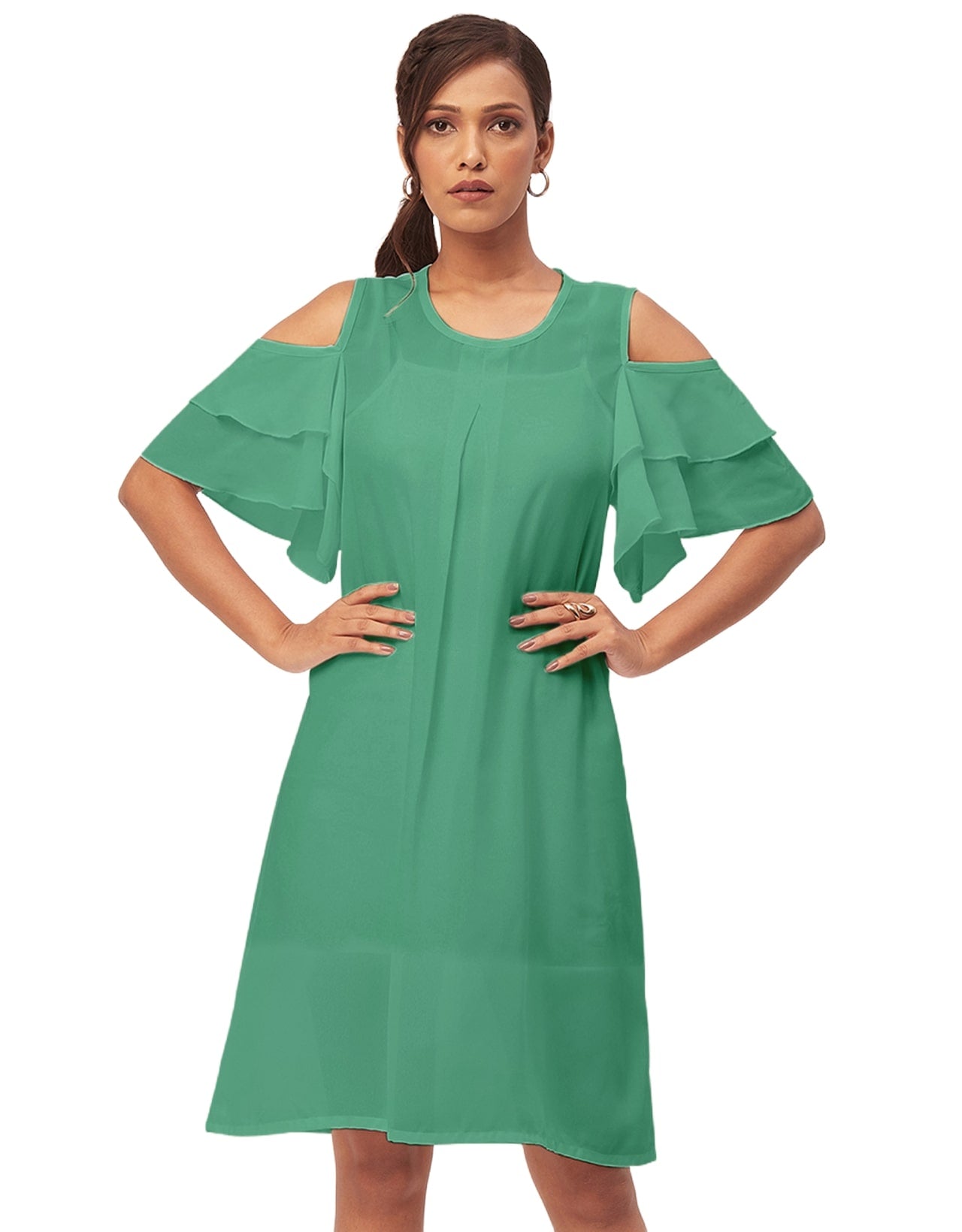 Cold Shoulder Shift Dress
