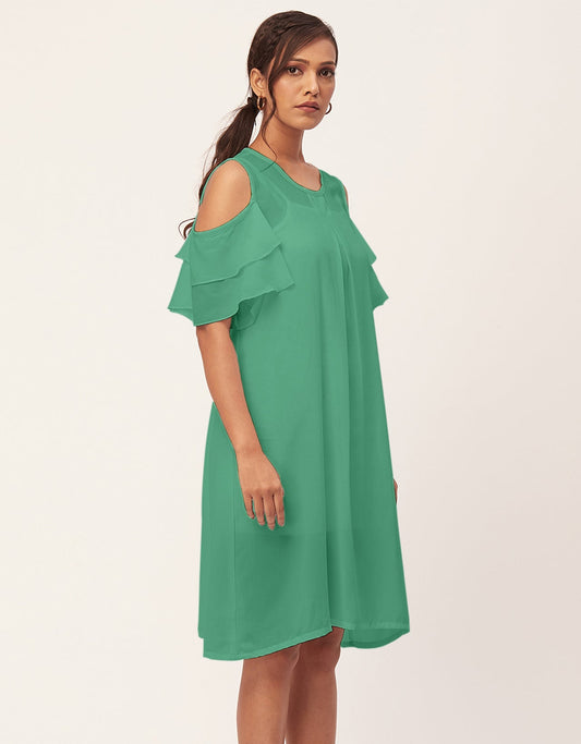 Cold Shoulder Shift Dress