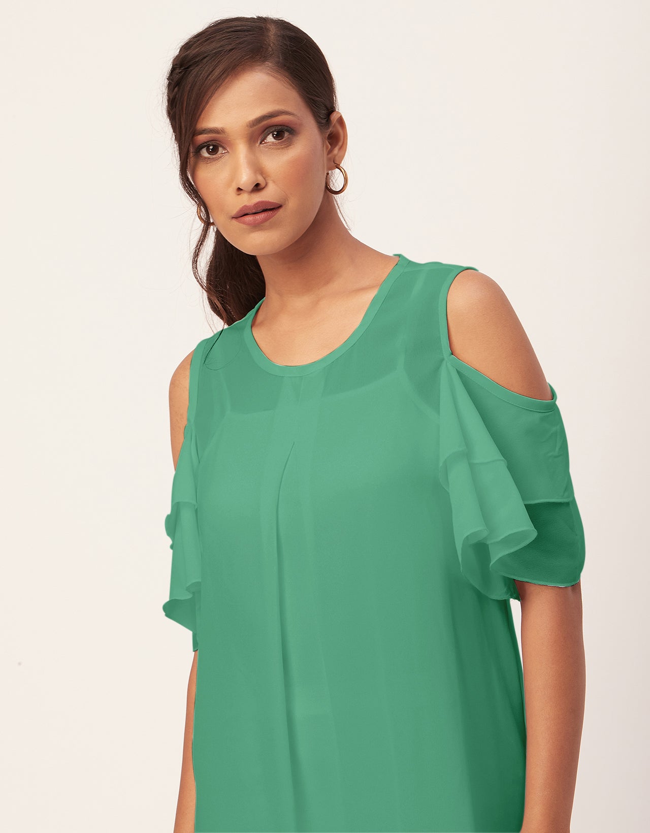 Cold Shoulder Shift Dress