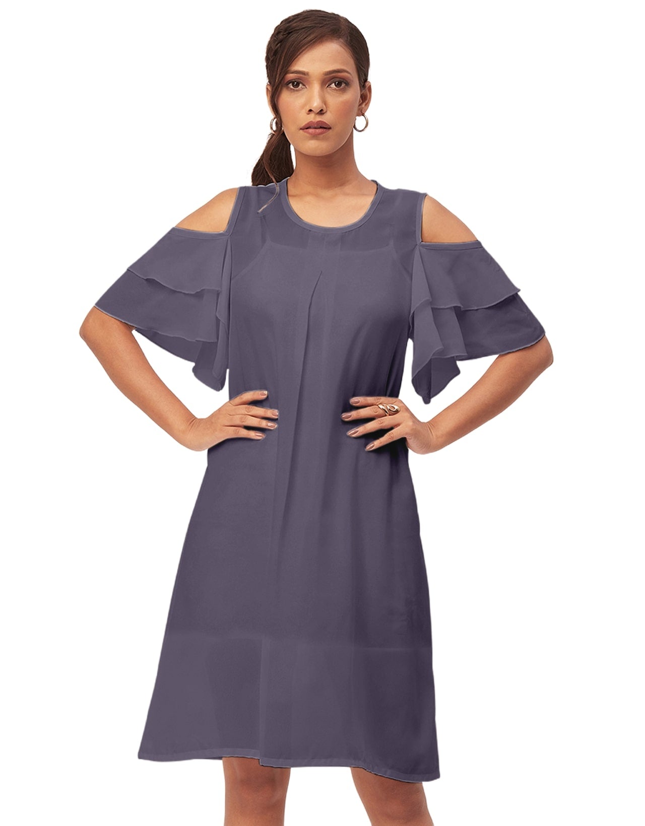 Cold Shoulder Shift Dress