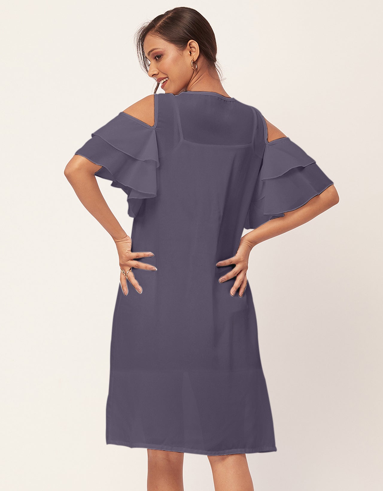 Cold Shoulder Shift Dress