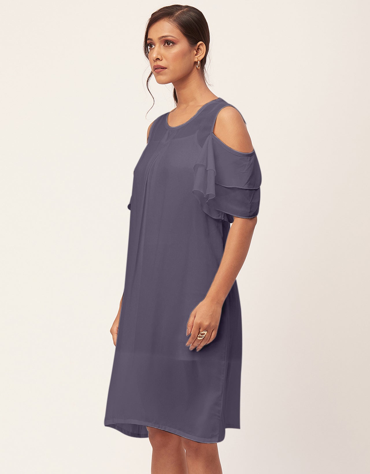 Cold Shoulder Shift Dress