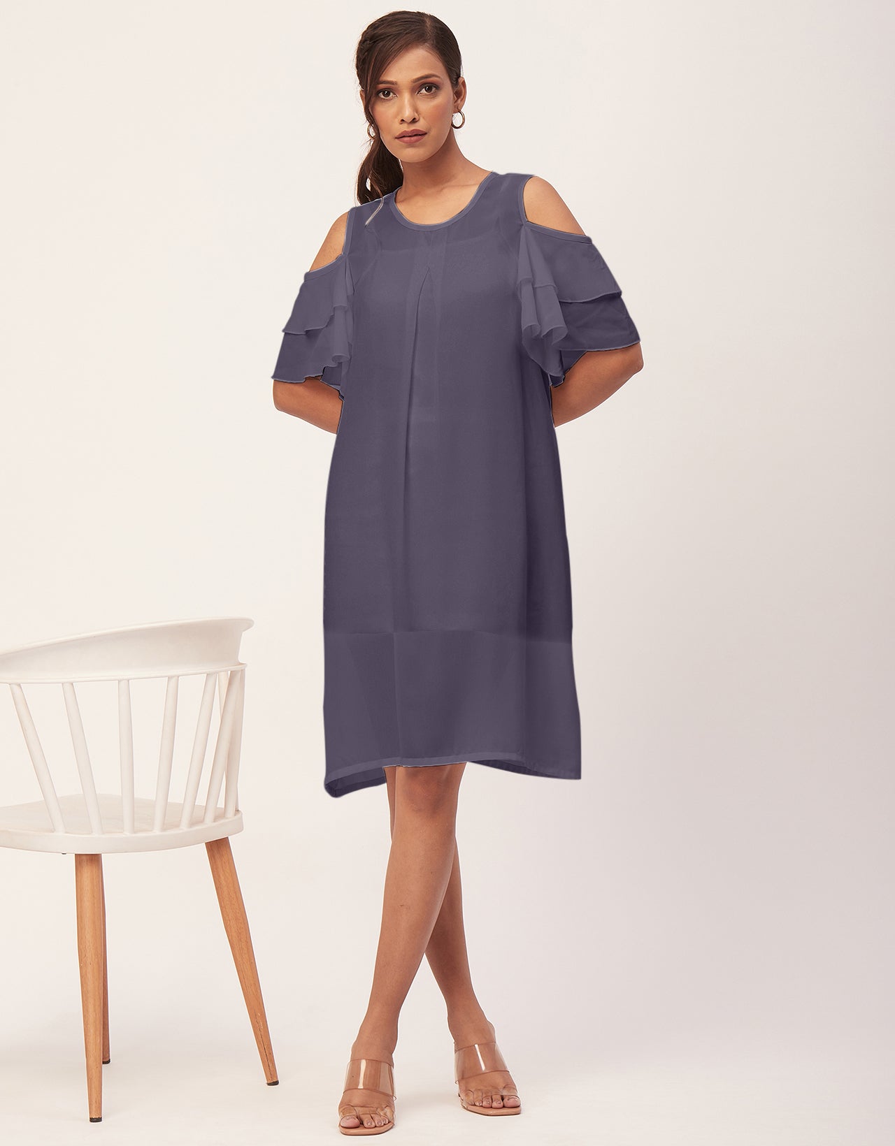 Cold Shoulder Shift Dress