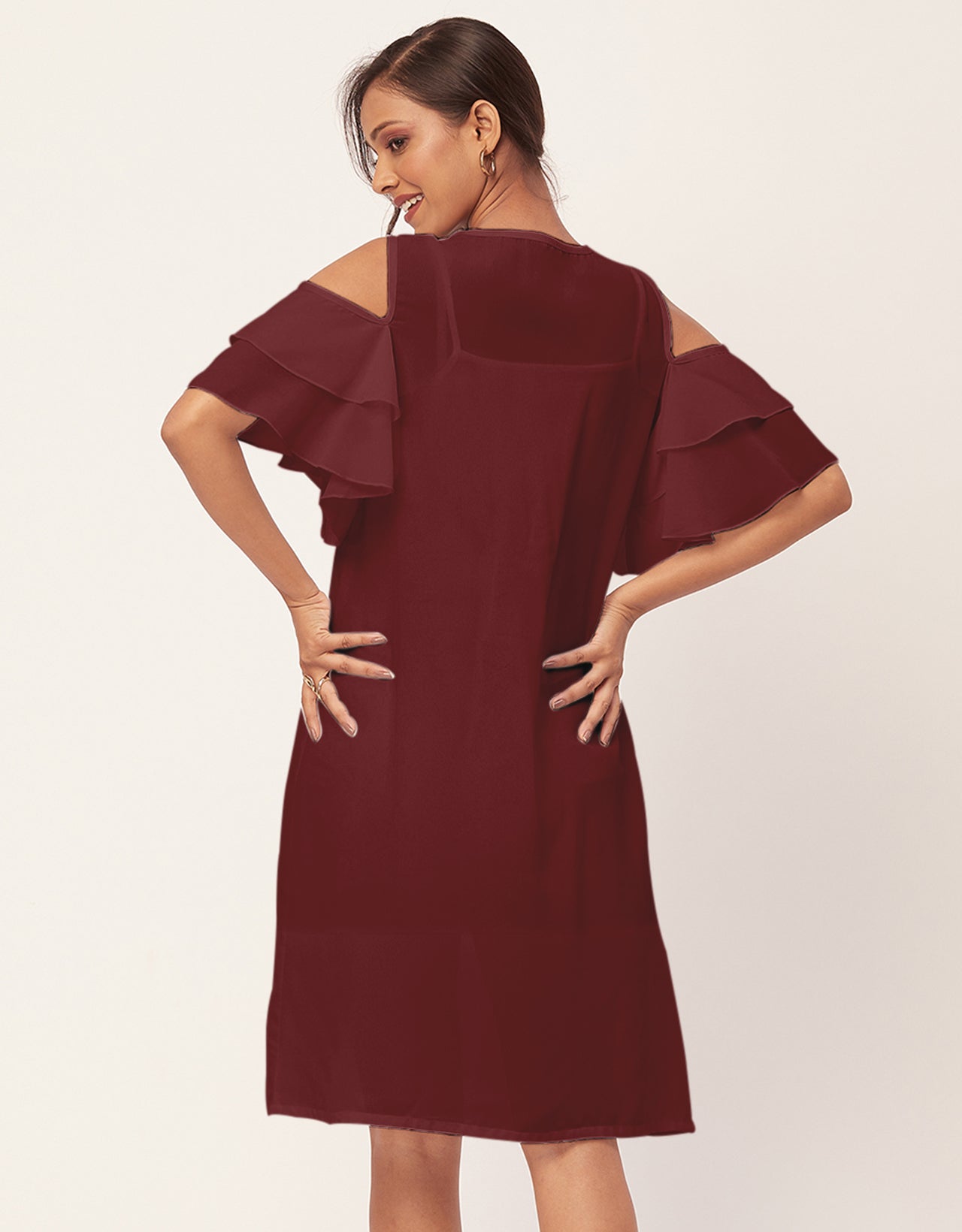 Cold Shoulder Shift Dress