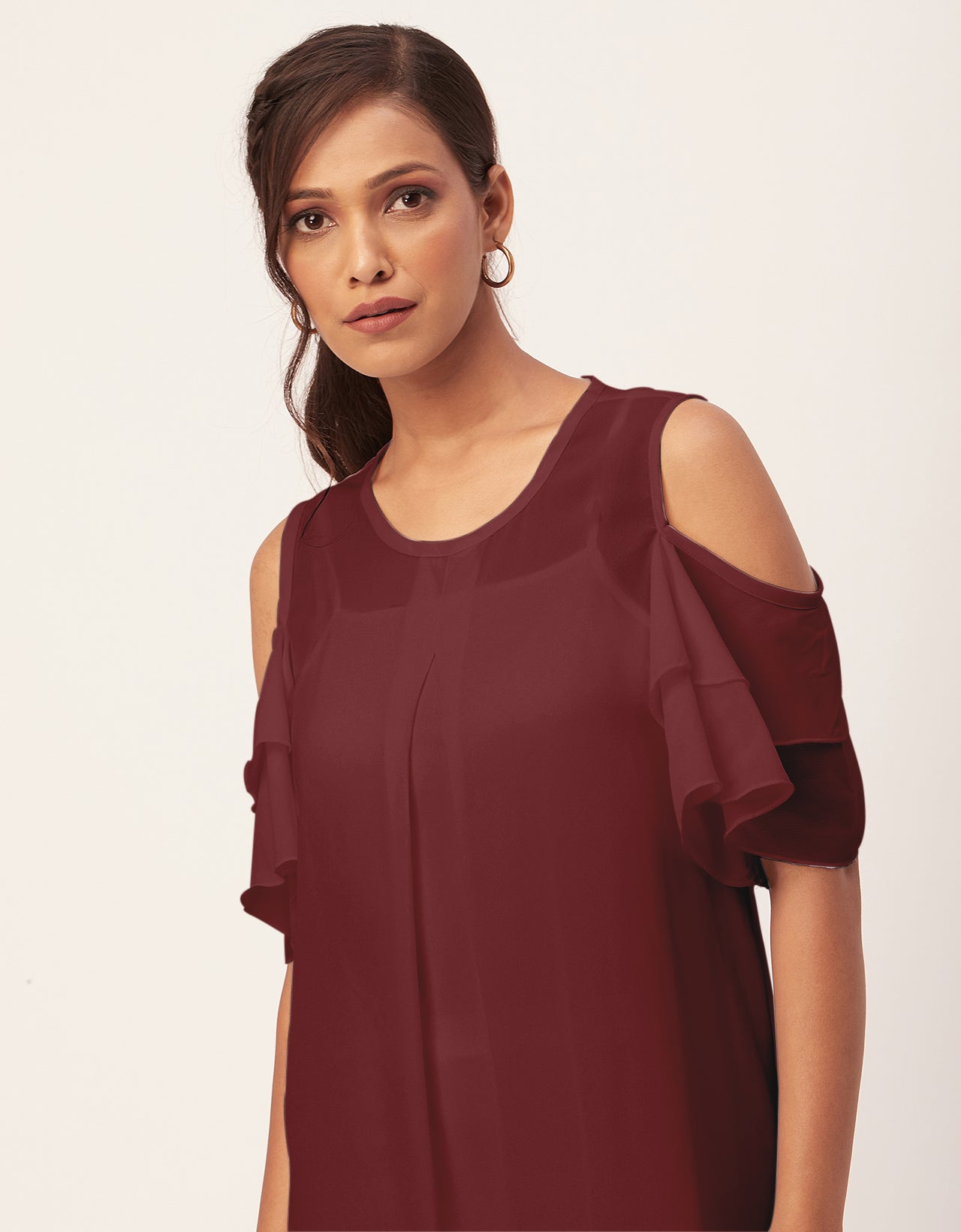 Cold Shoulder Shift Dress