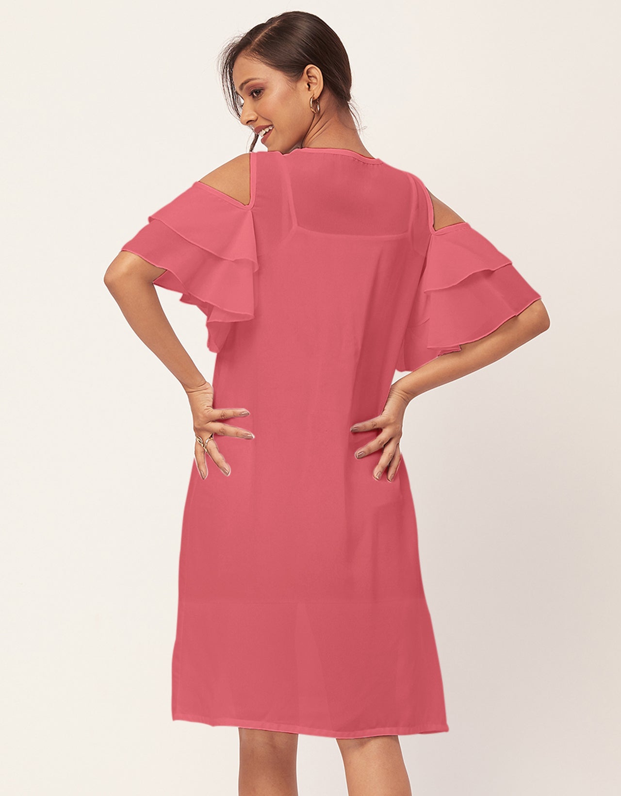 Cold Shoulder Shift Dress