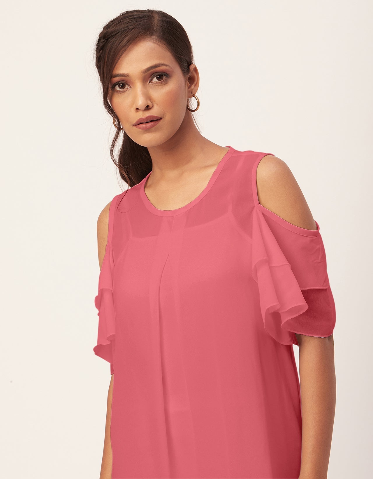 Cold Shoulder Shift Dress