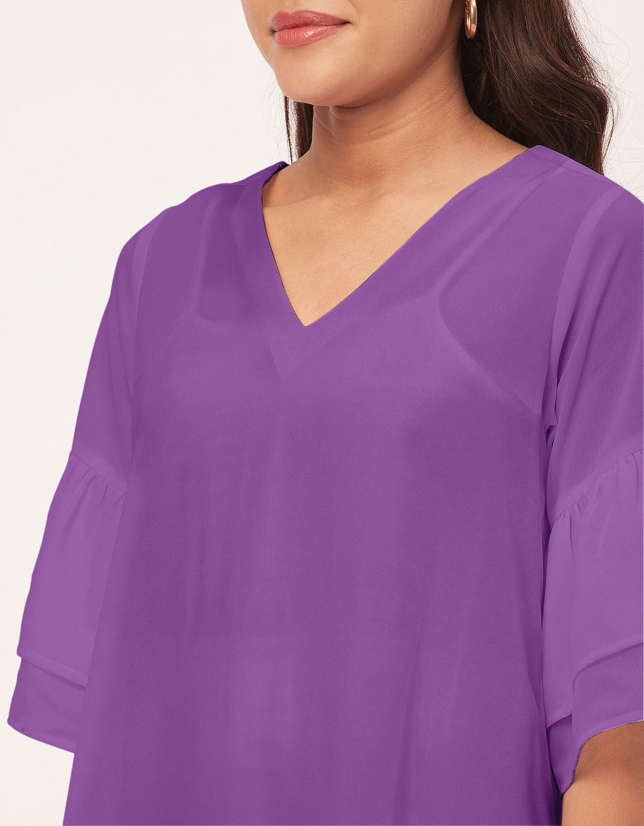Tiered Bell Sleeve Dress