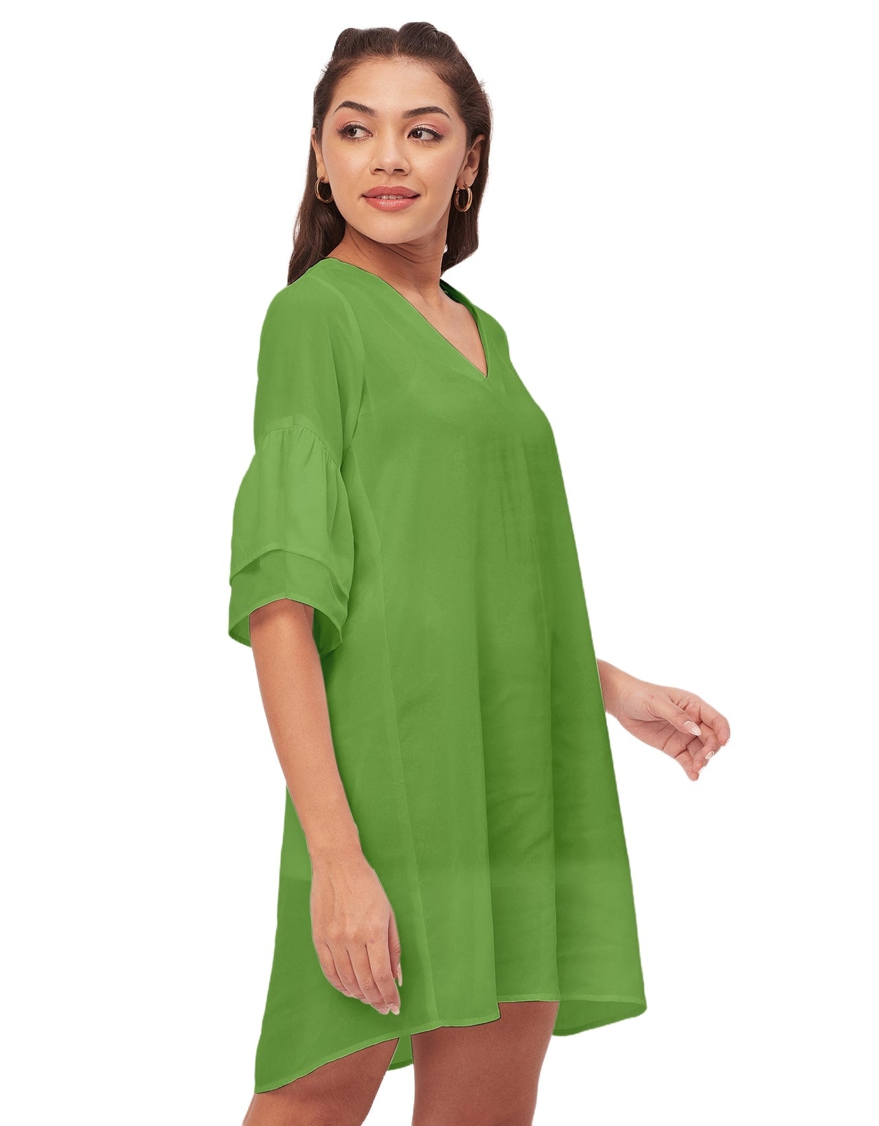Tiered Bell Sleeve Dress