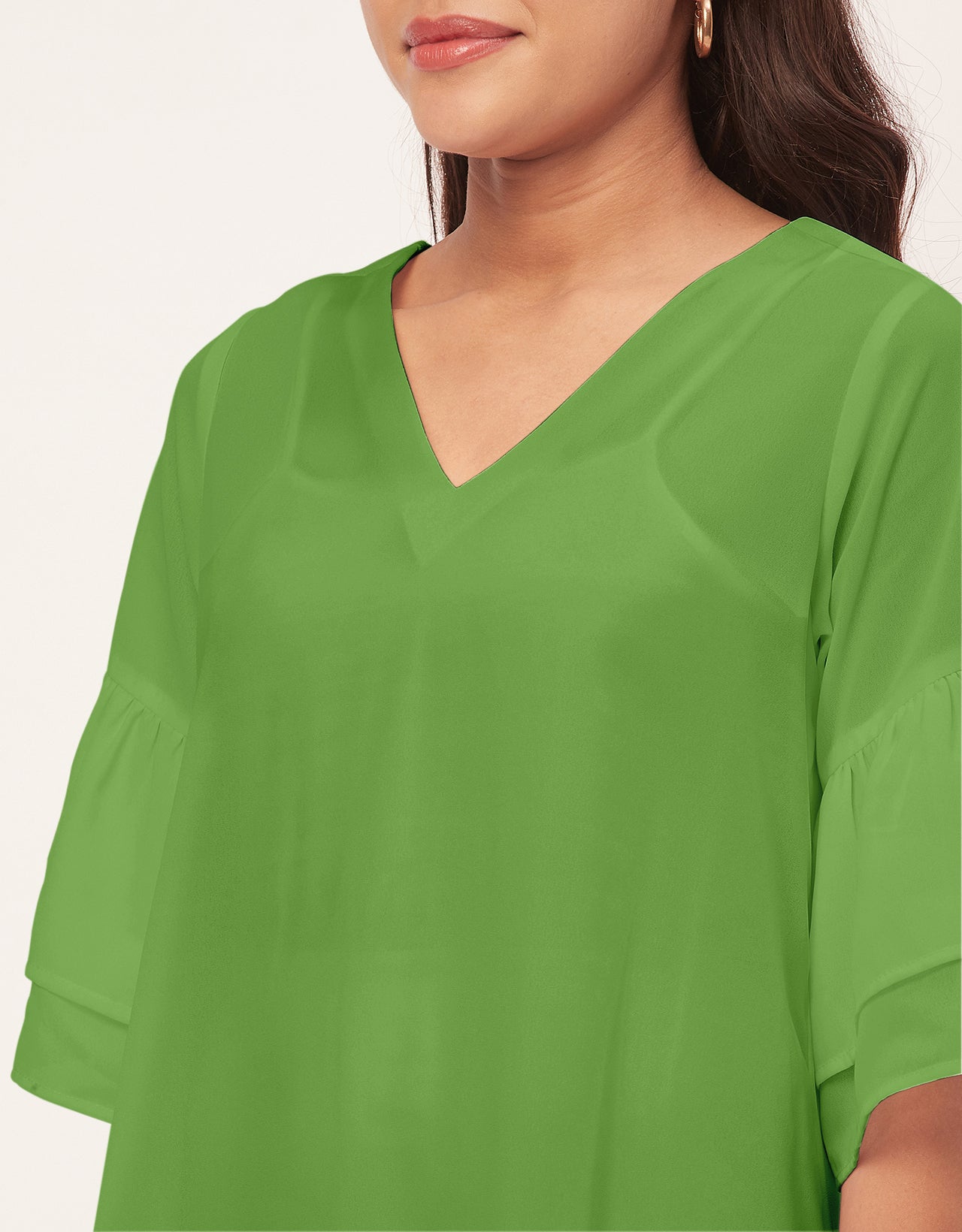 Tiered Bell Sleeve Dress