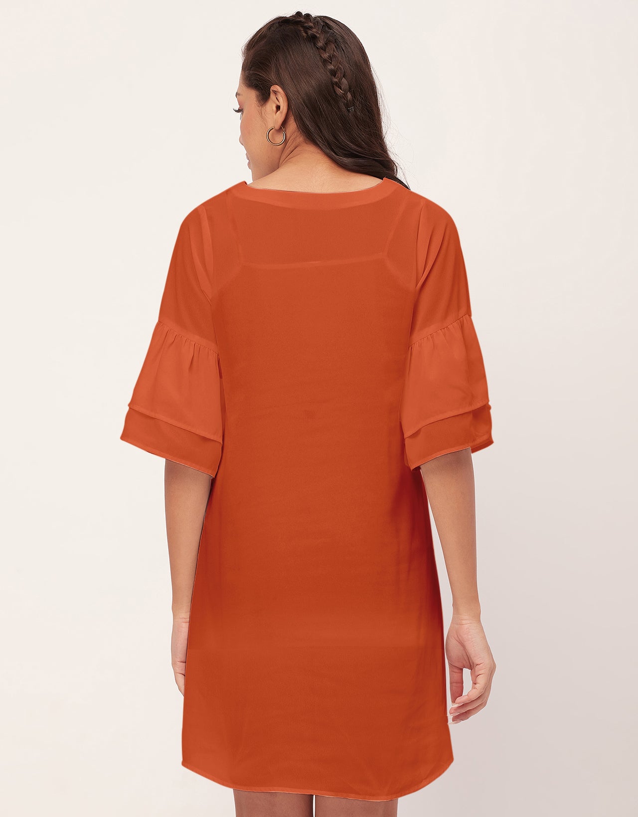 Tiered Bell Sleeve Dress