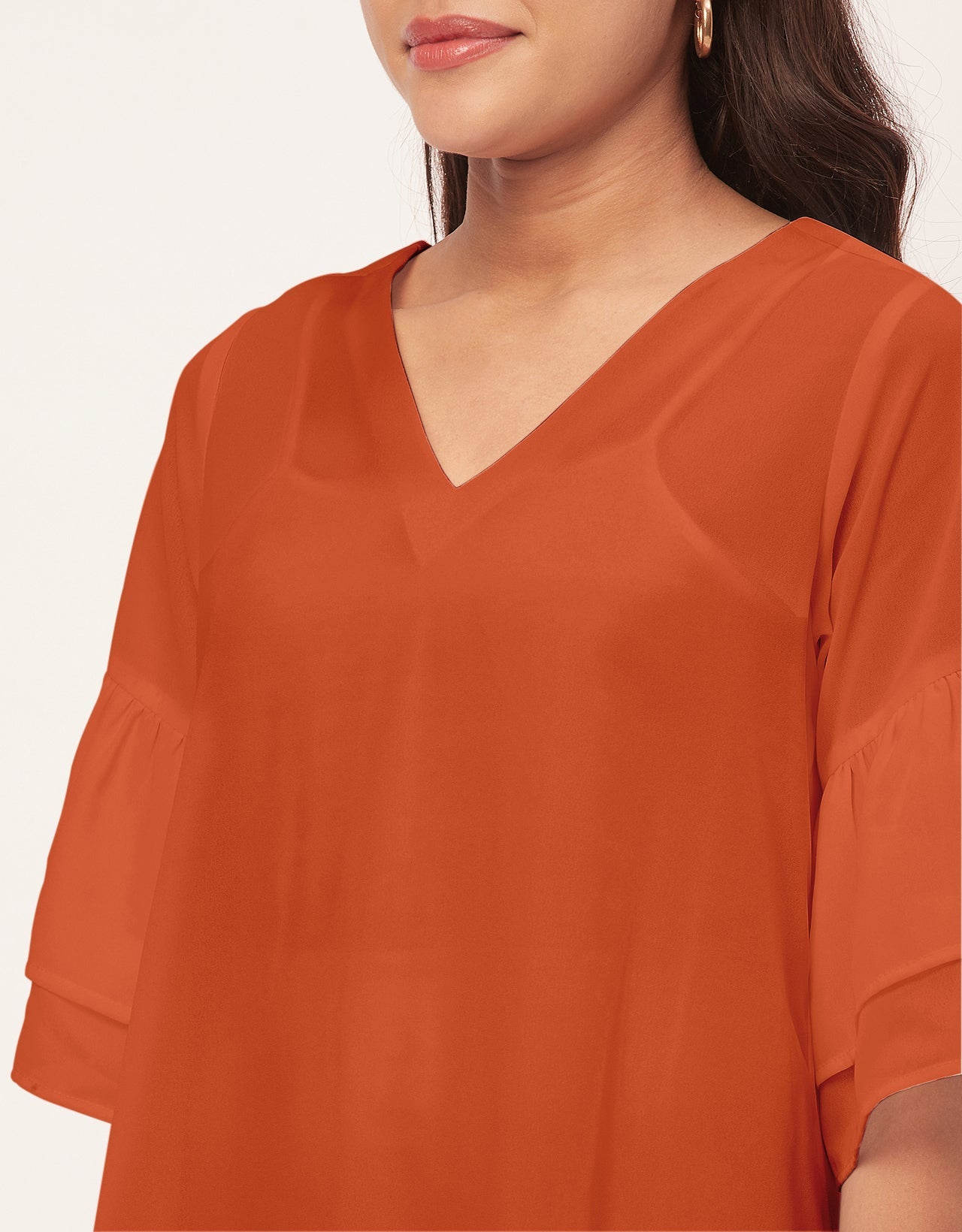 Tiered Bell Sleeve Dress