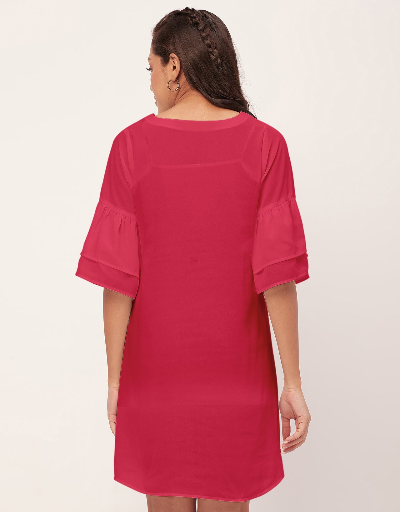 Tiered Bell Sleeve Dress