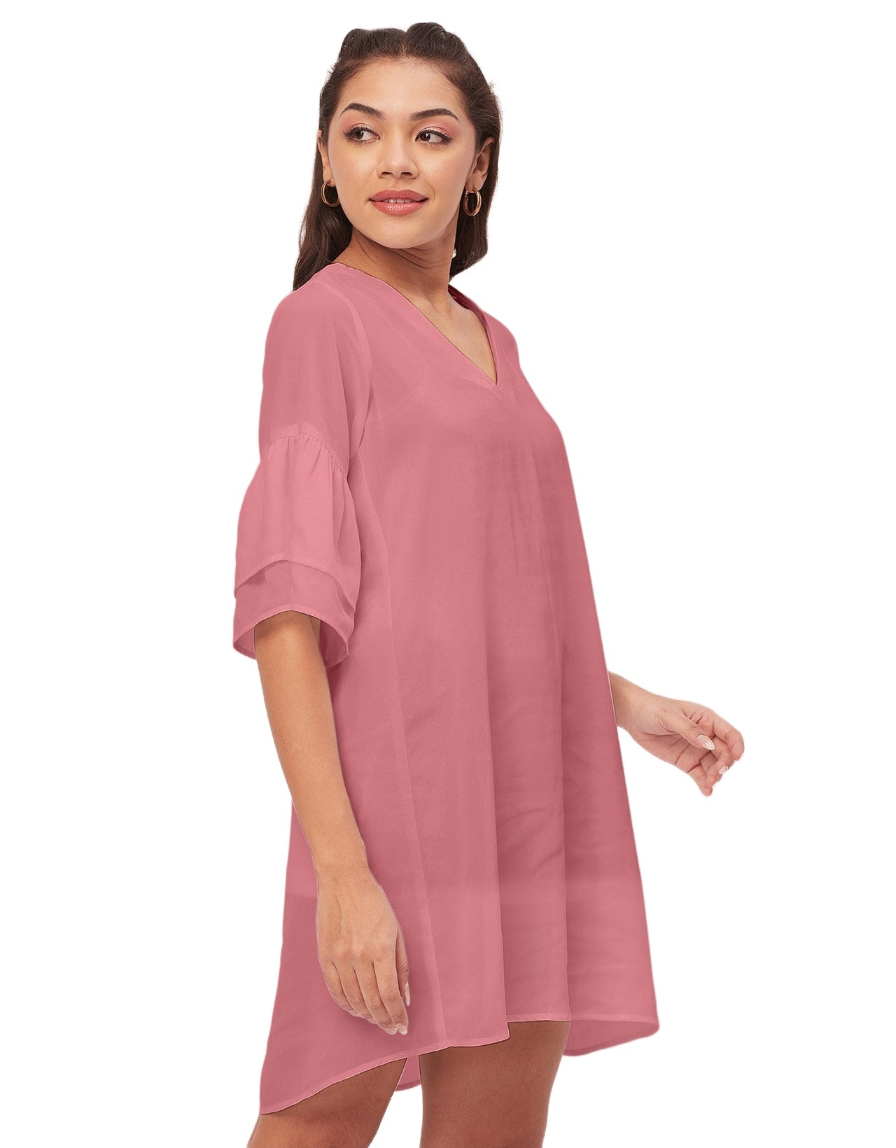 Tiered Bell Sleeve Dress