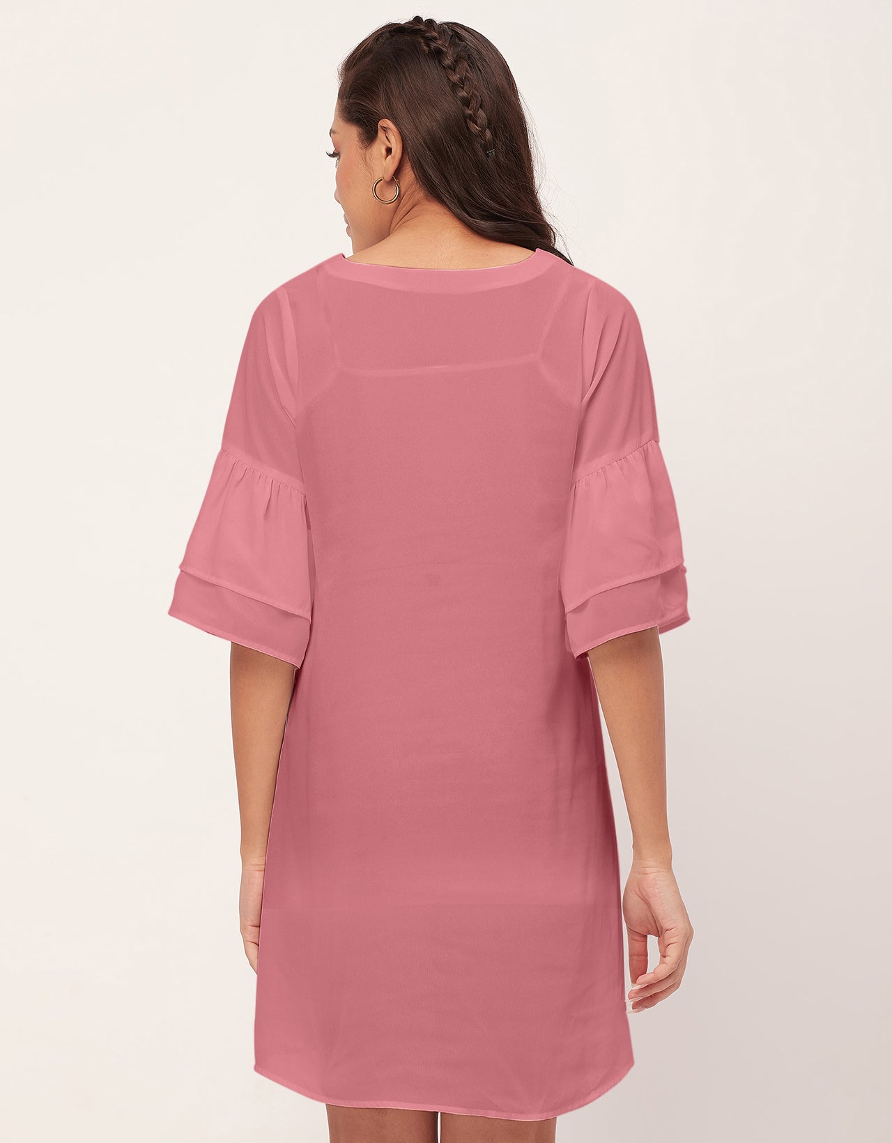 Tiered Bell Sleeve Dress
