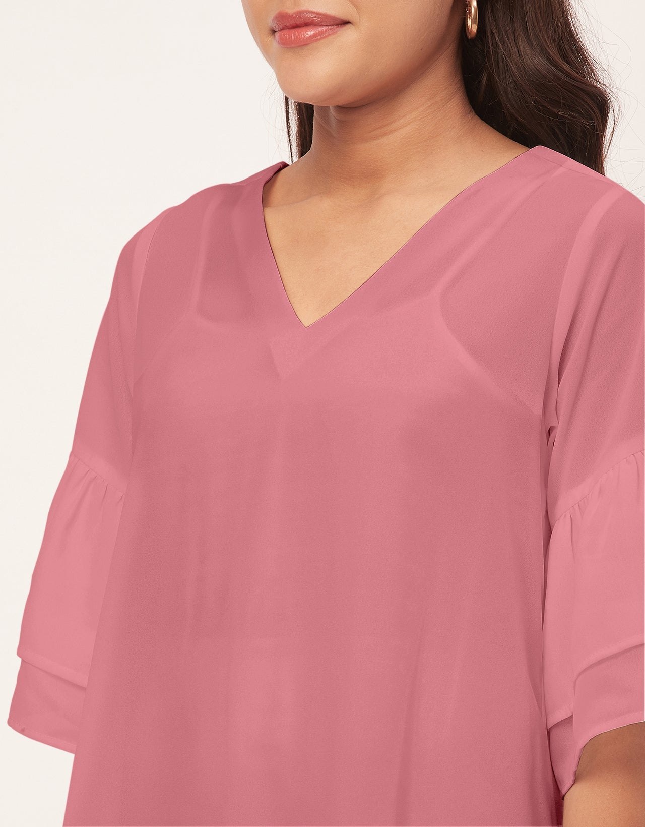 Tiered Bell Sleeve Dress