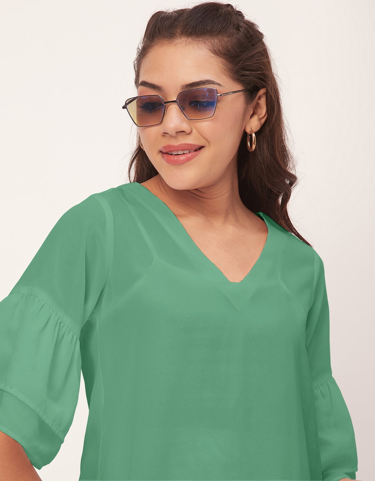 Tiered Bell Sleeve Dress