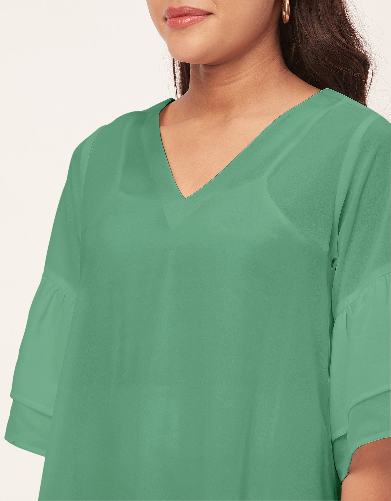 Tiered Bell Sleeve Dress