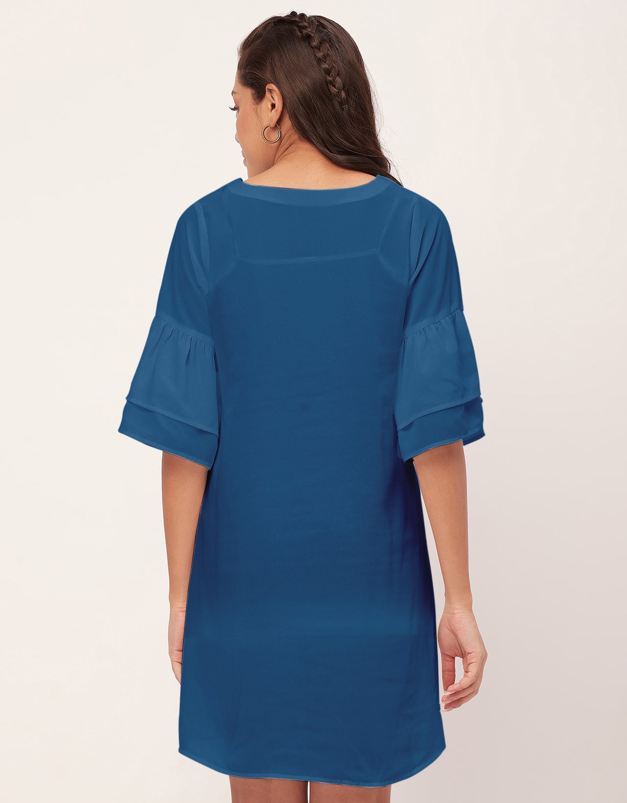 Tiered Bell Sleeve Dress