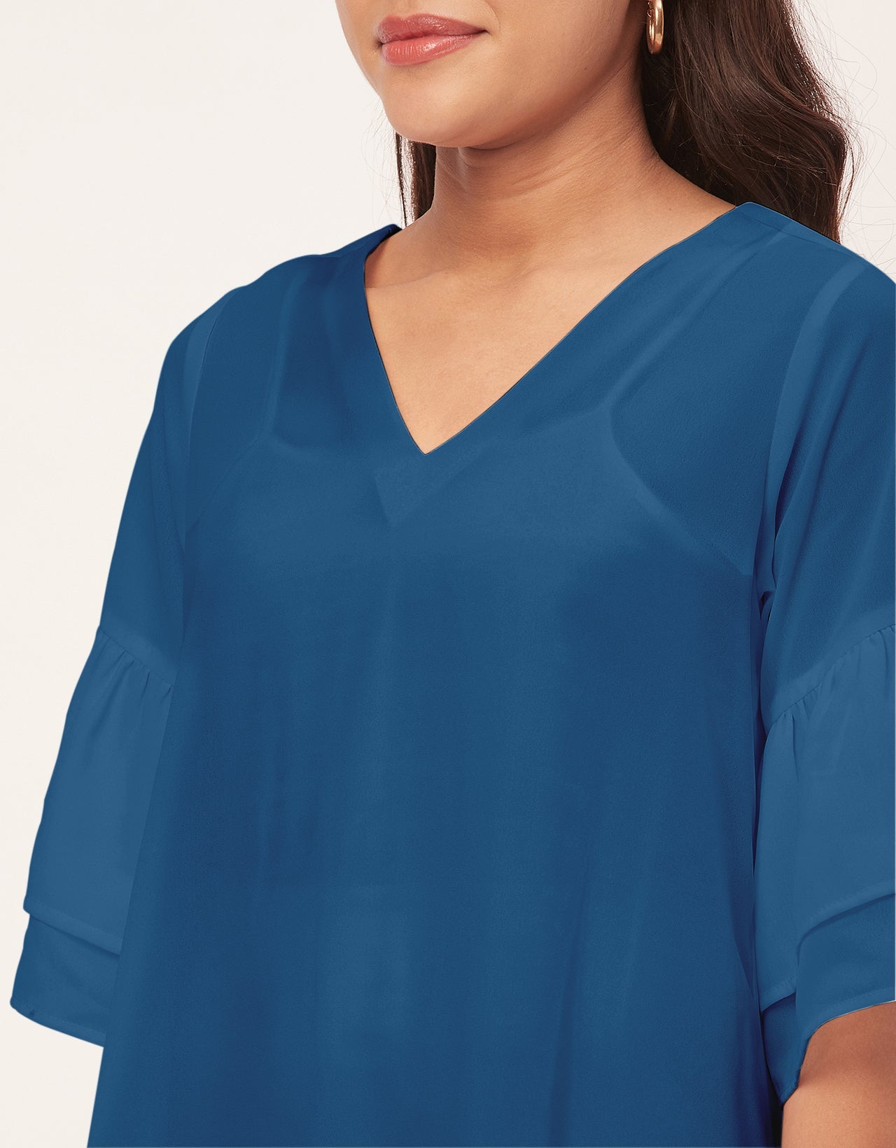 Tiered Bell Sleeve Dress