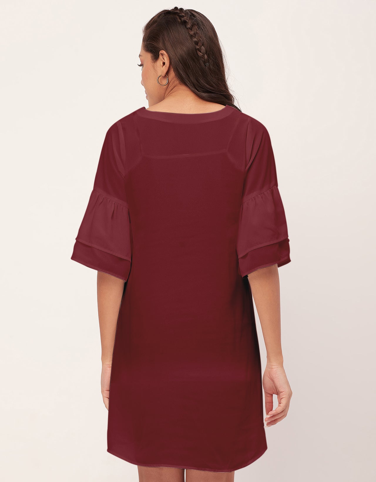 Tiered Bell Sleeve Dress