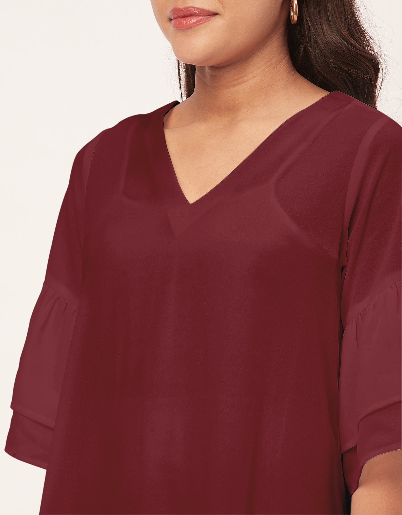 Tiered Bell Sleeve Dress