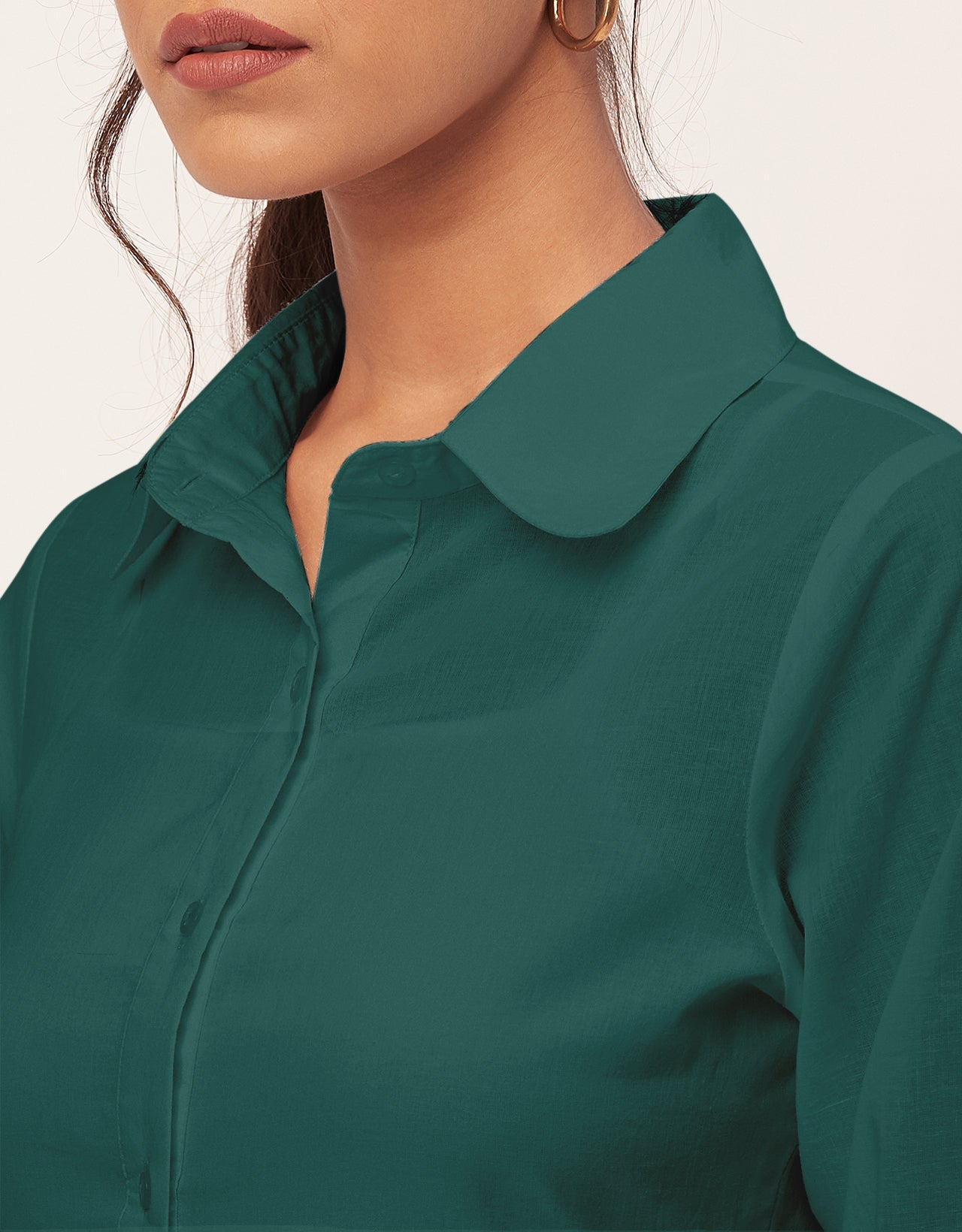 Solid Tiered Cotton Dress