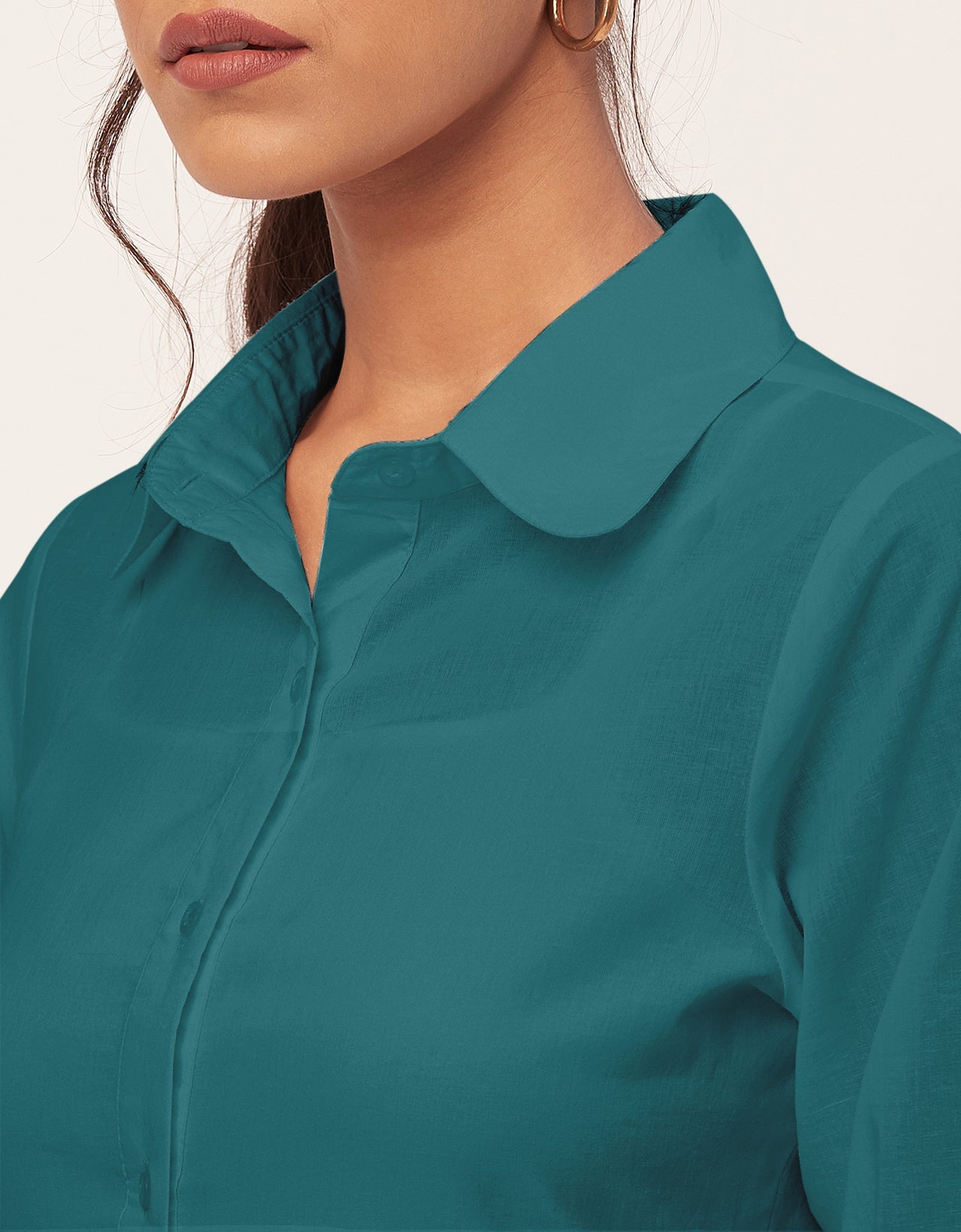 Solid Tiered Cotton Dress