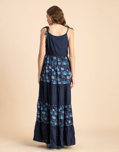 Printed Tiered Maxi Dress, Vacation