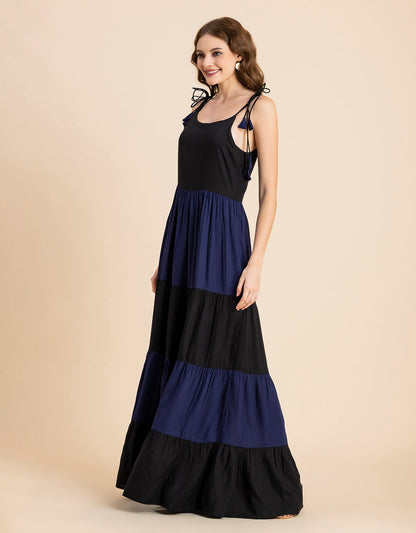Printed Tiered Maxi Dress, Vacation