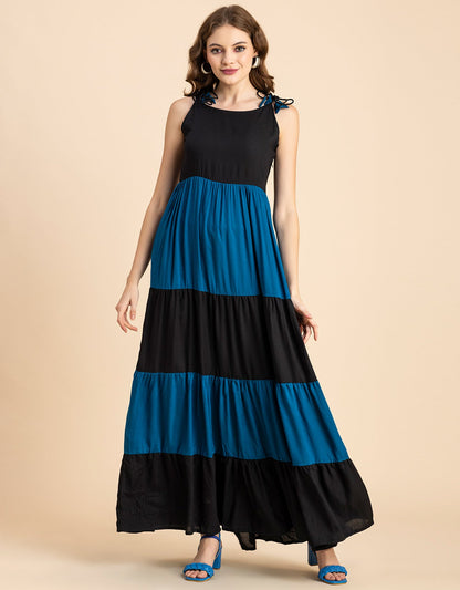 Printed Tiered Maxi Dress, Vacation