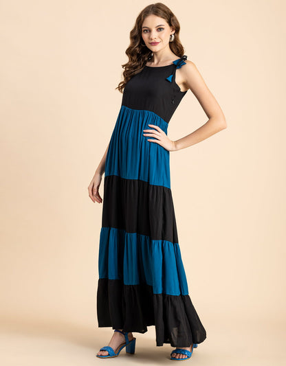 Printed Tiered Maxi Dress, Vacation