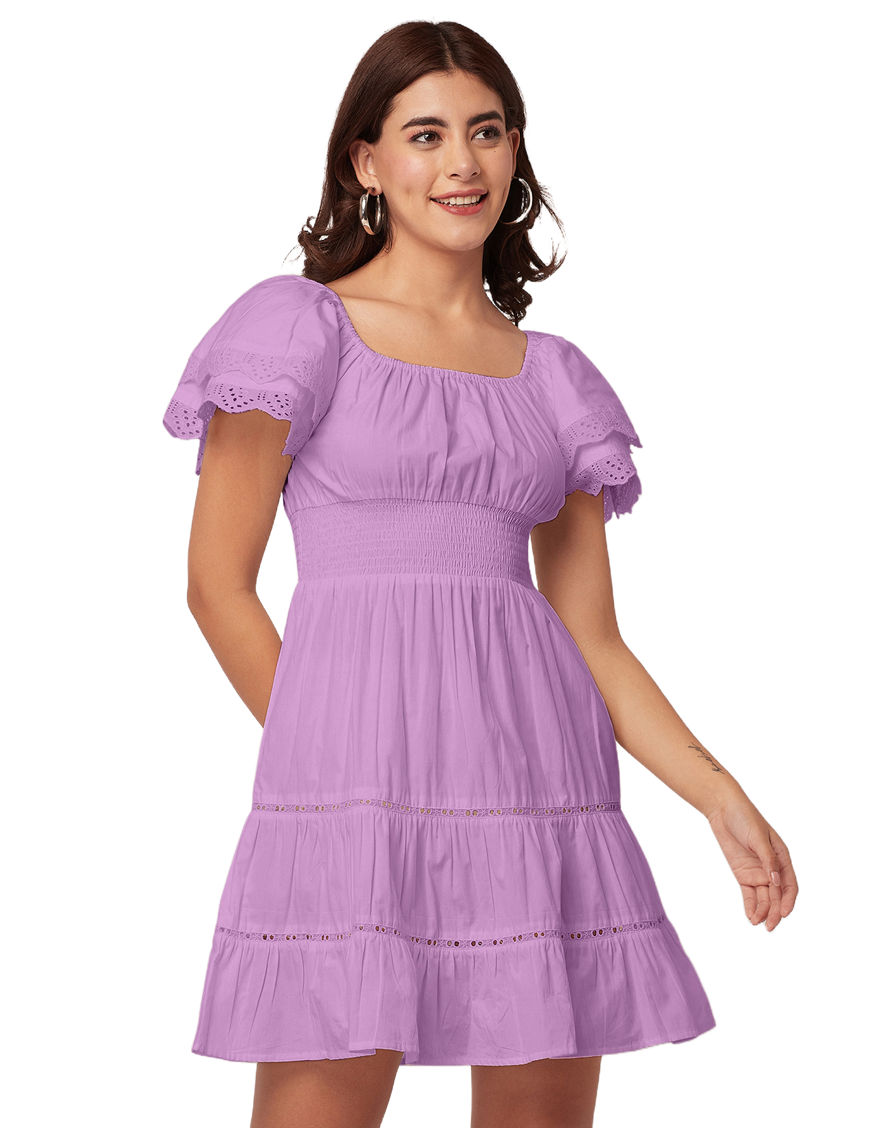 Chic Cotton Tiered Dress