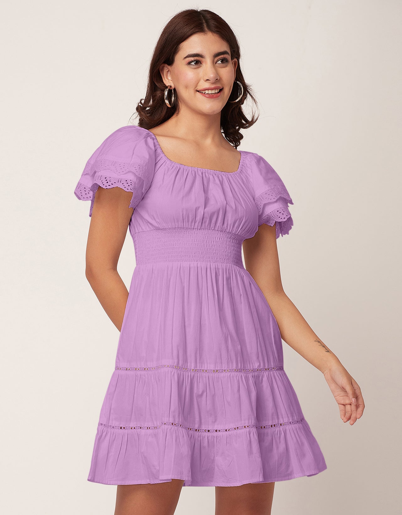 Chic Cotton Tiered Dress