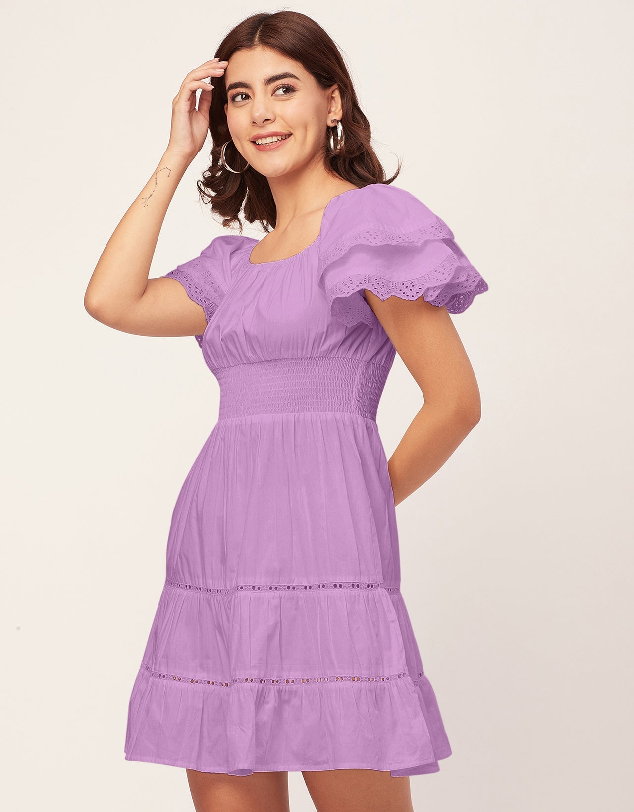 Chic Cotton Tiered Dress