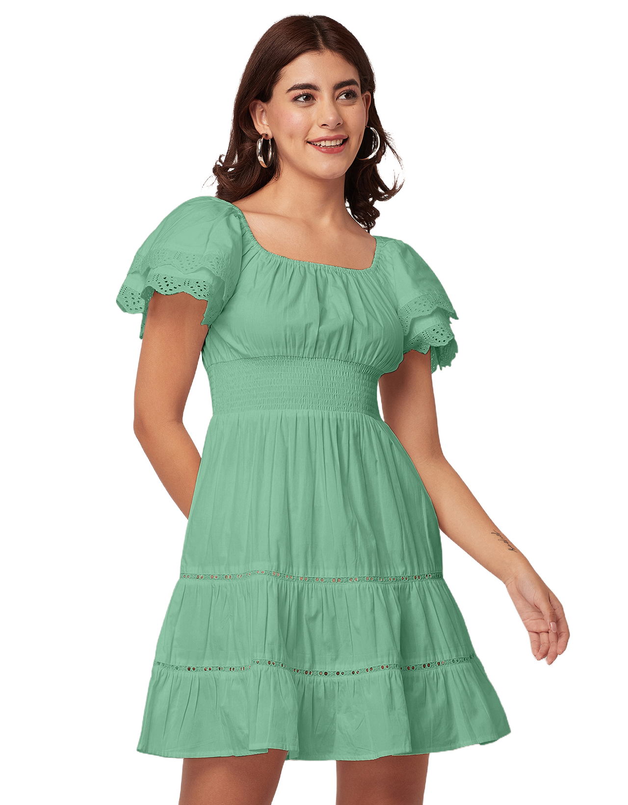 Chic Cotton Tiered Dress